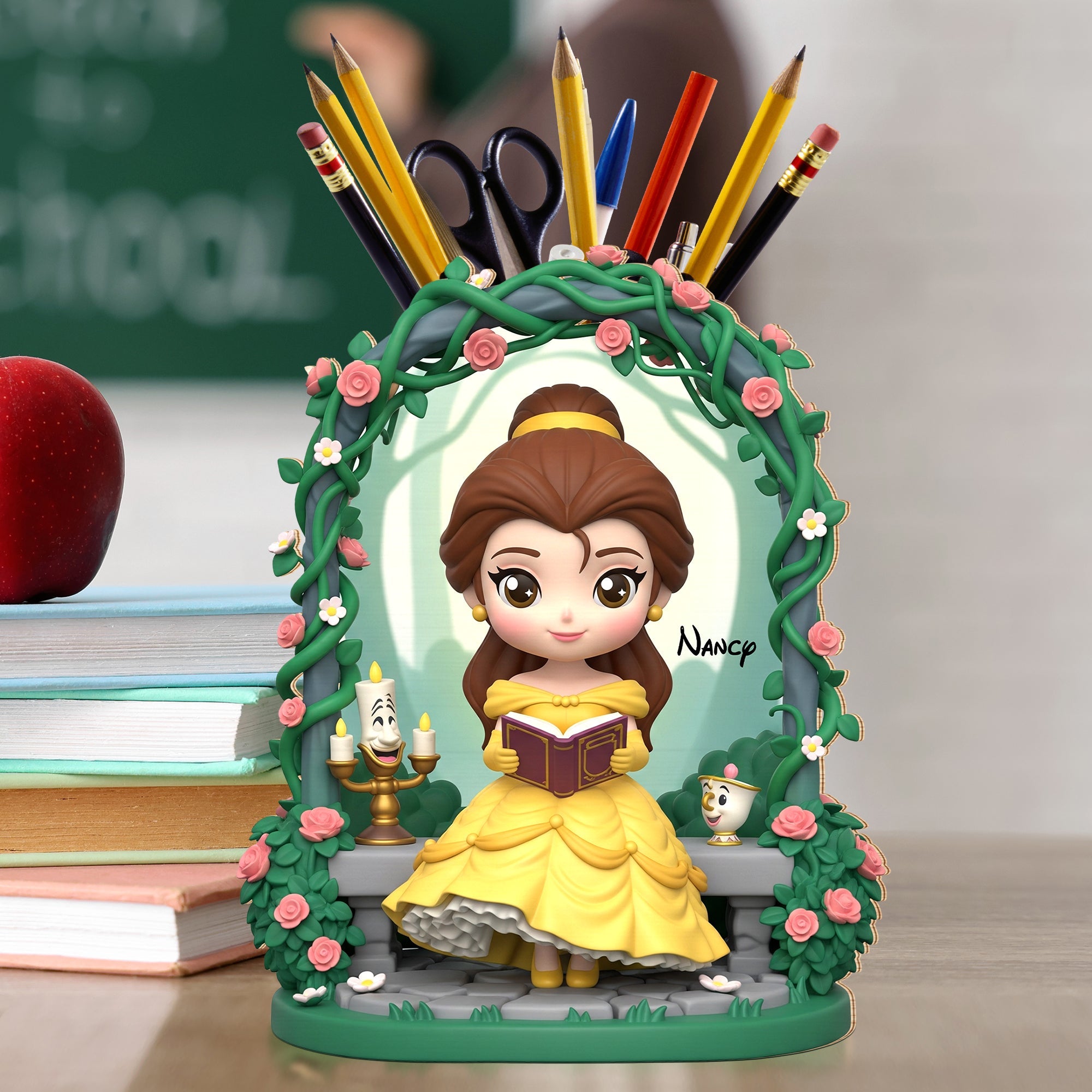 "Let Your Imagination Blossom" - Princess Pen Holder - Personalized Gifts for Princess Lovers Pen Holder PopCulturePrints