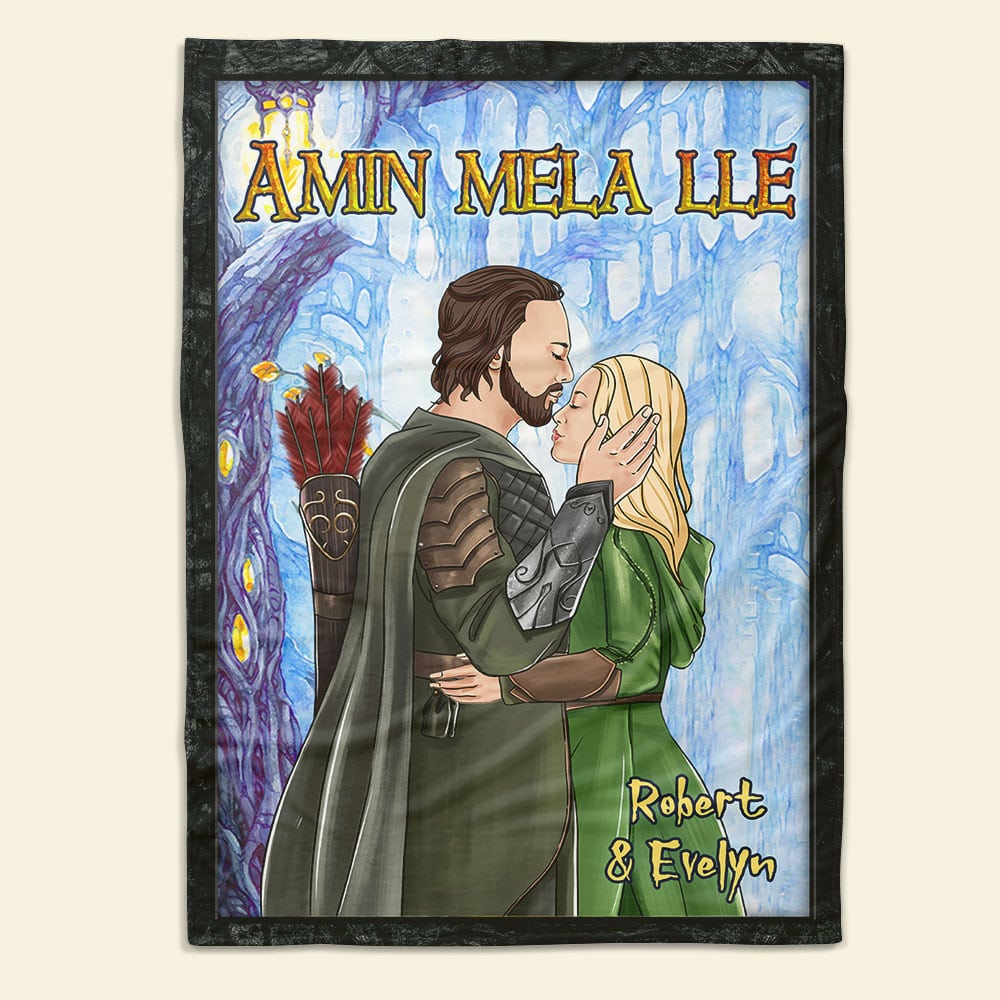 Personalized Couple's Blanket - Amin Mela Lle Blanket PopCulturePrints