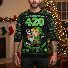 Load image into Gallery viewer, “Unleash Your Inner Legend” - Personalized Knitted Ugly Sweater for Christmas AOP Products PopCulturePrints
