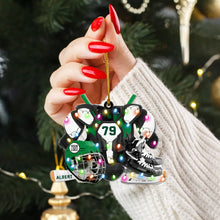 Load image into Gallery viewer, Custom Ice Hockey Fans Ornament - Personalized Gift Ornament PopCulturePrints
