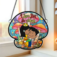 Load image into Gallery viewer, Personalized Couples Acrylic Suncatcher - Love You So Mush Suncatcher PopCulturePrints
