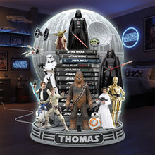 Load image into Gallery viewer, Embrace the Force: Personalized Epic Acrylic Light Box - Custom Gift for Star Wars Fans Light Box PopCulturePrints
