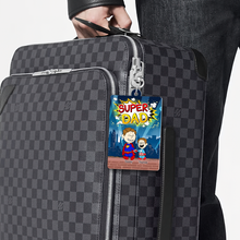 Load image into Gallery viewer, “Every Dad is a Superhero” - Personalized Keychain for Dads - Custom Gift for Father&#39;s Day, Birthday &amp; More Keychains PopCulturePrints
