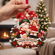 Load image into Gallery viewer, Growing Old Together - Personalized Cheeky Old Couple Ornament for Christmas
