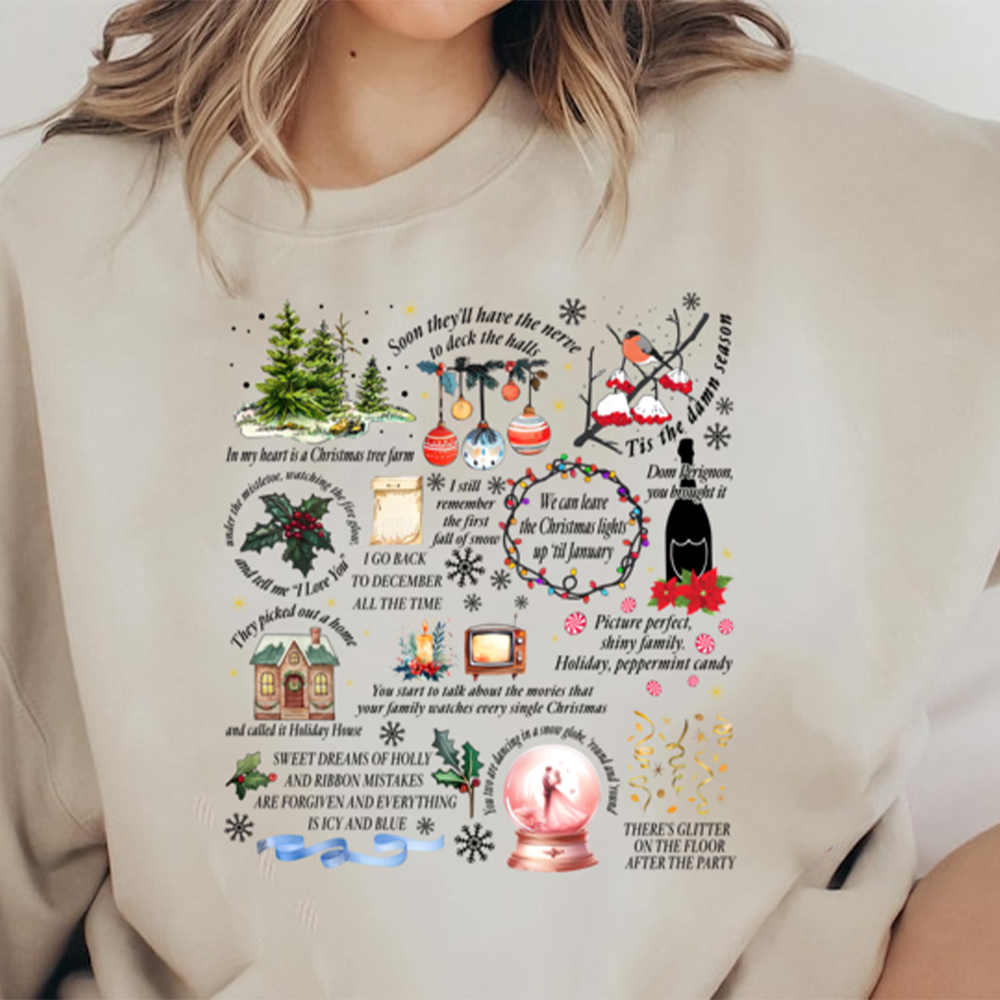 Festive Christmas Sweatshirt for Pop Culture Fans