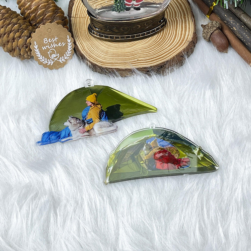 Personalized Camping Photo Ornaments Ornament PopCulturePrints