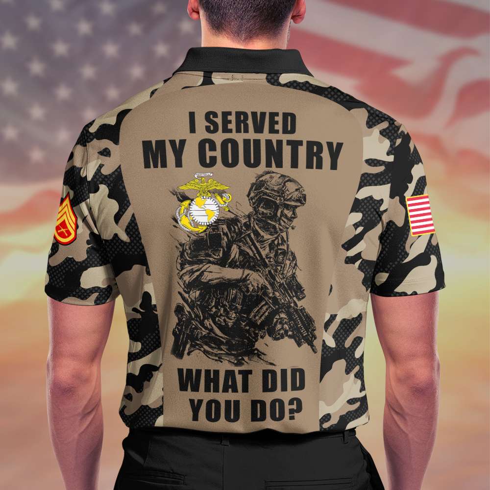 I Served My Country - Veteran Camo Shirt