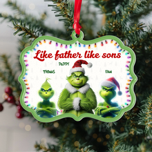 Load image into Gallery viewer, Personalized Grinch Family Christmas Ornament for Mom
