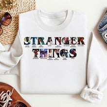 Load image into Gallery viewer, “Experience the Upside Down” - Custom Stranger Things Sweatshirt - Unique Gift for Movie Lovers Shirts PopCulturePrints
