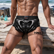 Load image into Gallery viewer, “Unleash Your Inner Space Warrior!” - Funny Space Warrior Men's Beach Shorts - Personalized Gift
