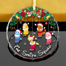 Load image into Gallery viewer, Personalized Family Christmas Ornament - Festive Pokémon Design
