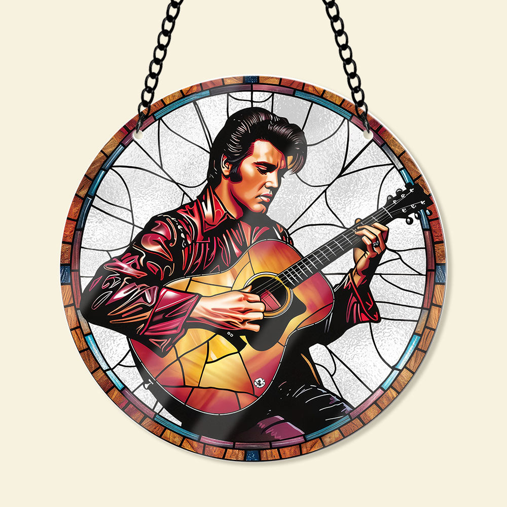 Personalized Guitarist Suncatcher Ornament - Unique Gift for Music Lovers