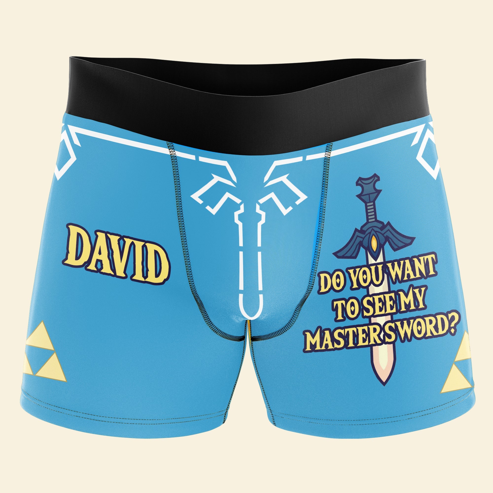Custom Men's Boxers with Funny Master Sword Design Boxer Briefs PopCulturePrints
