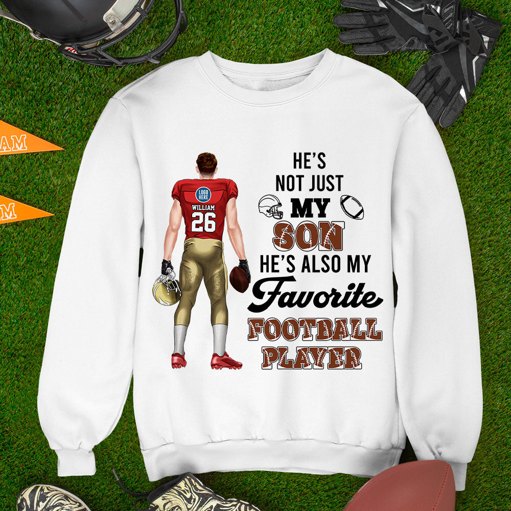 Personalized Mom Shirt - Favorite Football Player Design