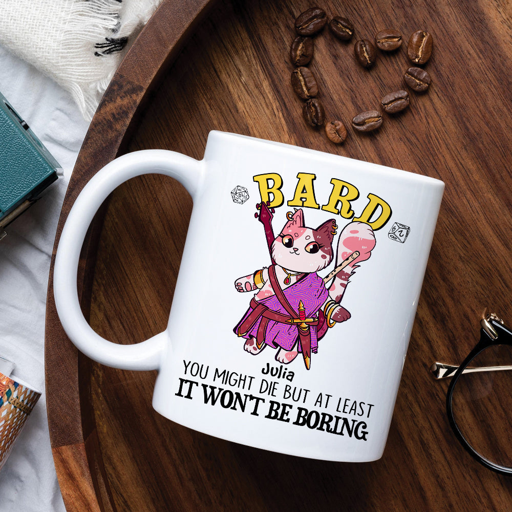 Personalized Bard Cat Coffee Mug - It Won't Be Boring Coffee Mug PopCulturePrints