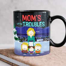 Load image into Gallery viewer, Mom&#39;s Little Troubles – Personalized Coffee Mug for Mom, Gift for Grandma, and Special Occasions Coffee Mug PopCulturePrints
