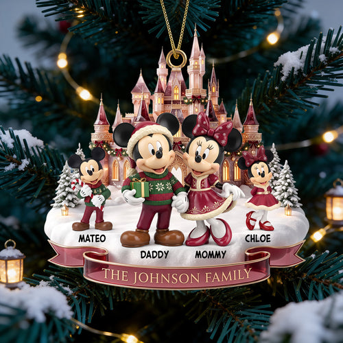 Cozy Christmas Family Ornament - Personalized Holiday Gift for Loved Ones Ornament PopCulturePrints