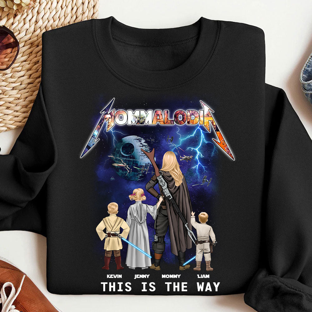“This Is The Way” – Personalized Galaxy Mom Shirt - Perfect Gift for Mom, Grandma, and More! Shirts PopCulturePrints