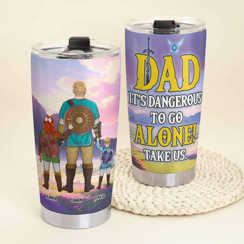 Personalized Dad Tumbler - Father's Day Gamer Gift Tumbler Cup PopCulturePrints