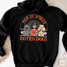 Load image into Gallery viewer, Mom of Spoiled Rotten Dogs T-Shirt - Perfect Gift for Dog Lovers Shirts PopCulturePrints
