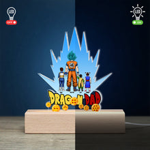 Load image into Gallery viewer, Custom Dragon Dad LED Lamp - Personalized Anime Gift for Father&#39;s Day
