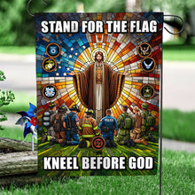 Load image into Gallery viewer, Honor &amp; Faith Garden Flag for First Responders Garden Flag PopCulturePrints
