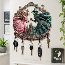 Load image into Gallery viewer, Good Witch Key Hanger - Personalized Gift for Musical Fans Wood Sign PopCulturePrints
