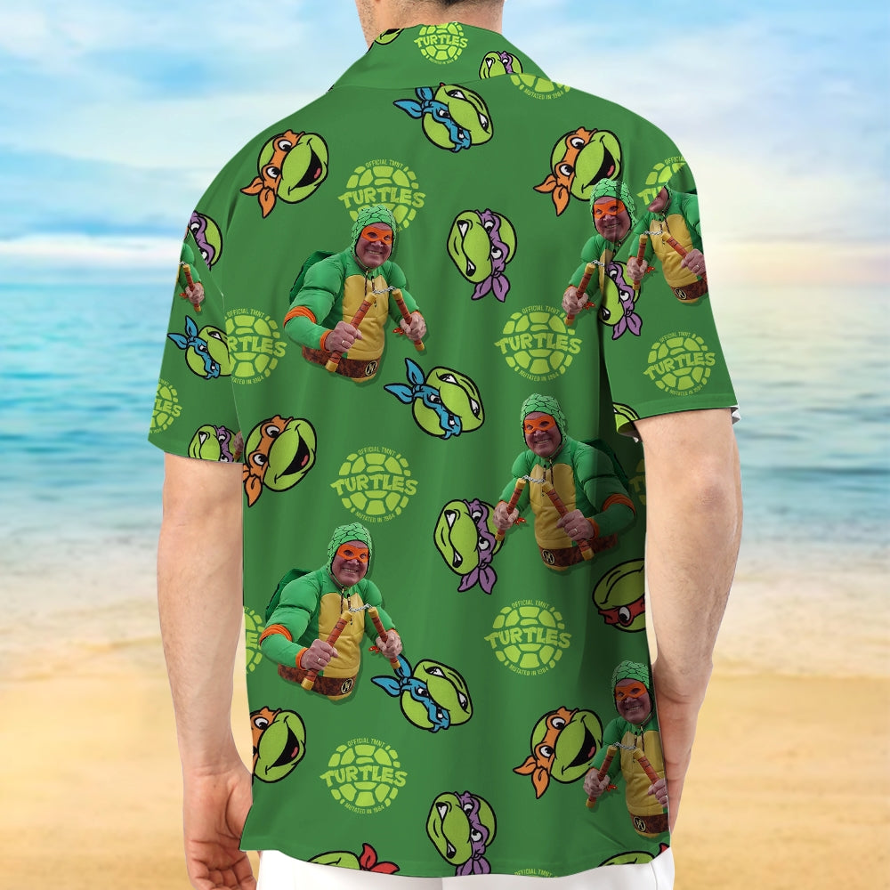 Teenage Mutant Ninja Turtles Custom Photo Hawaiian Shirt Hawaiian Shirts PopCulturePrints