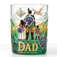 Load image into Gallery viewer, To a Legendary Dad - Celebrate Fatherhood with Personalized Round Glass Gift Glass PopCulturePrints
