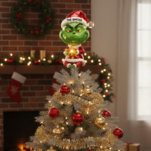 Load image into Gallery viewer, “Make Christmas Merry!” Personalized Grinch Acrylic Tree Topper - Custom Gift for Families, Friends, and Loved Ones Ornament PopCulturePrints
