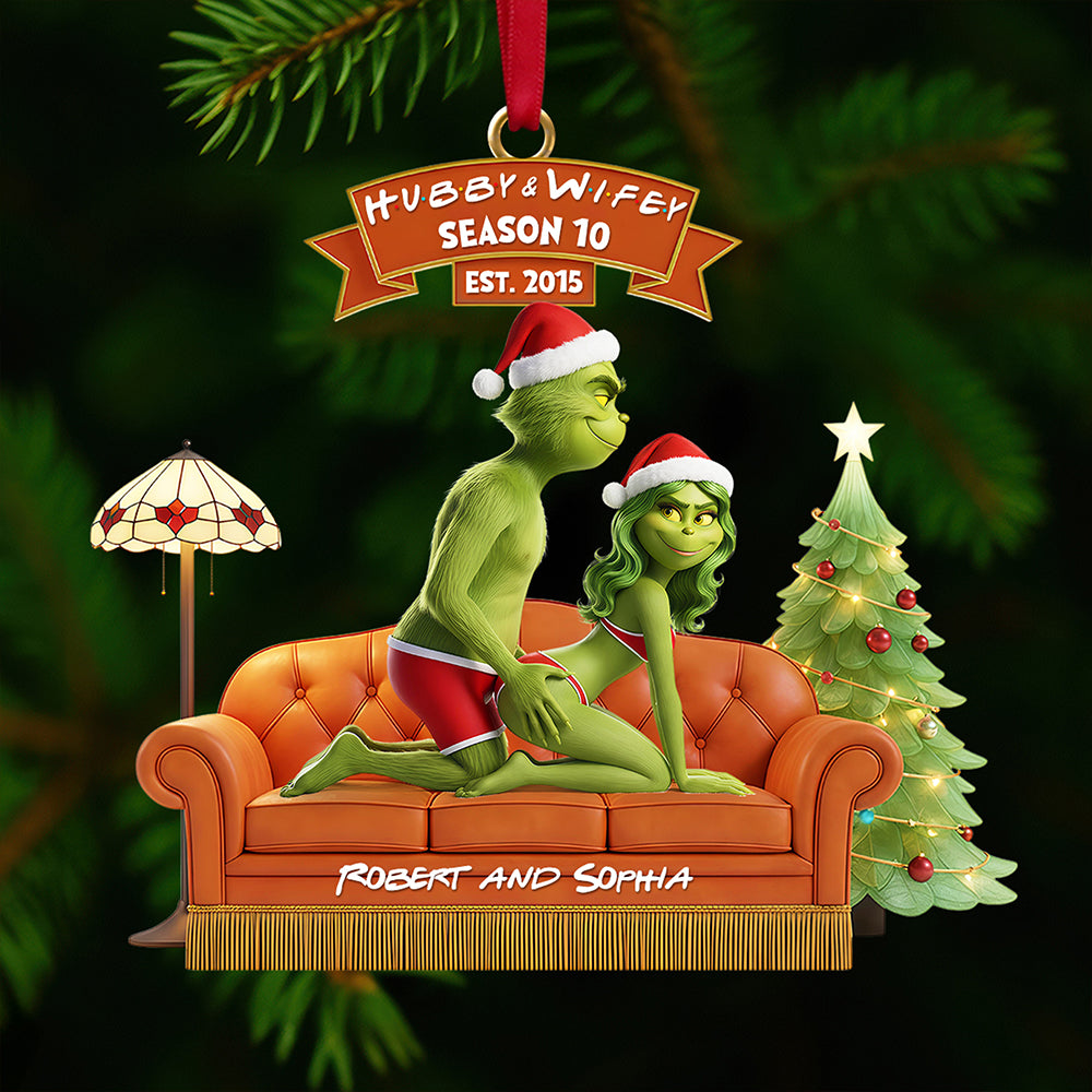 Funny Christmas Ornament - Customize Your Gift for Couples Ornament PopCulturePrints