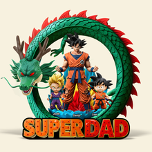 Load image into Gallery viewer, &quot;Super Dad - A Powerful Tribute for Your Hero!&quot; - Personalized Acrylic Plaque for Dads, Grandpas, and Father Figures Shaped Plaques PopCulturePrints

