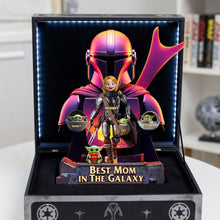 Load image into Gallery viewer, Best Mom in the Galaxy - Personalized Warrior Mom Acrylic Plaque Shaped Plaques PopCulturePrints
