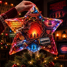 Load image into Gallery viewer, Illuminate Your Holidays with the Deep World Star Tree Topper - Personalized Gift for Fans of Stranger Things
