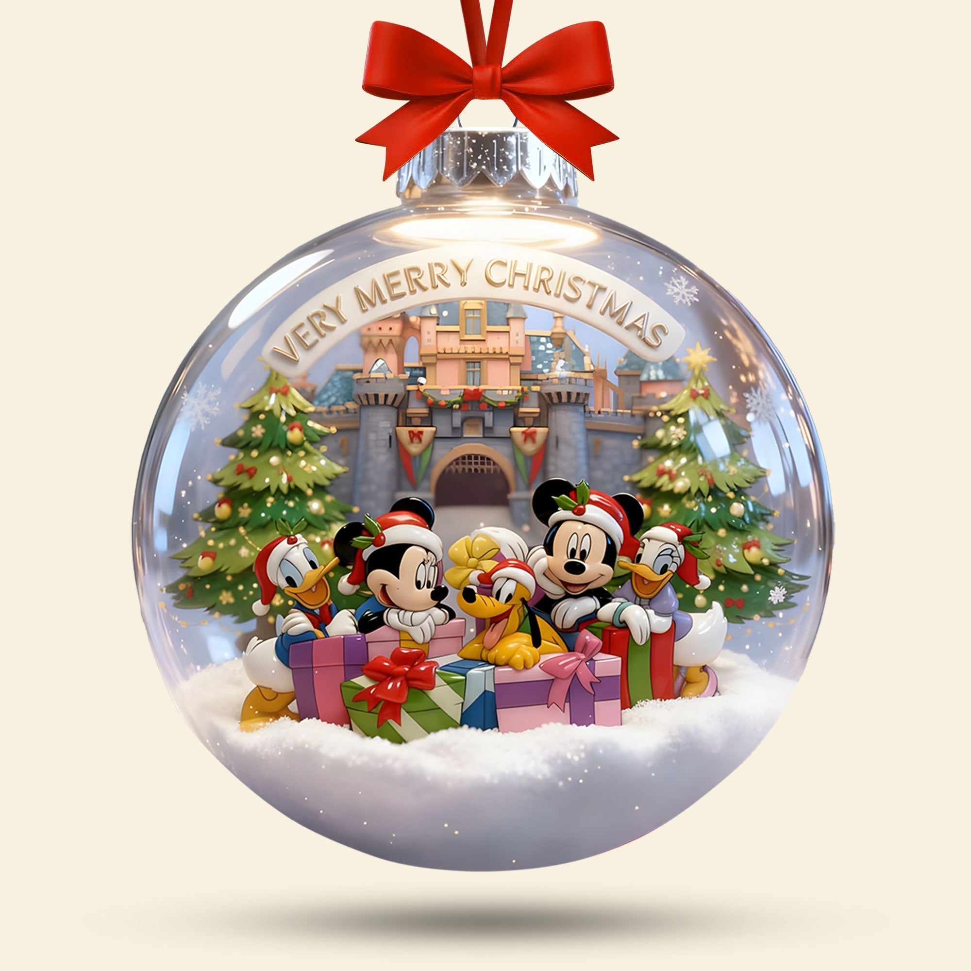 "Very Merry Christmas, Celebrate the Season!" - Cute Merry Christmas Acrylic Ornament - Personalized Gift for Friends, Family, and Loved Ones Ornament PopCulturePrints