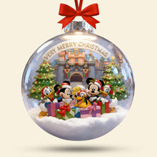 Load image into Gallery viewer, &quot;Very Merry Christmas, Celebrate the Season!&quot; - Cute Merry Christmas Acrylic Ornament - Personalized Gift for Friends, Family, and Loved Ones Ornament PopCulturePrints
