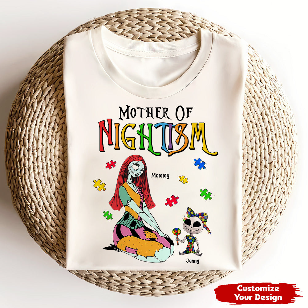 Mother Of NIGHTISM - Personalized Autism Mom Shirt Shirts PopCulturePrints