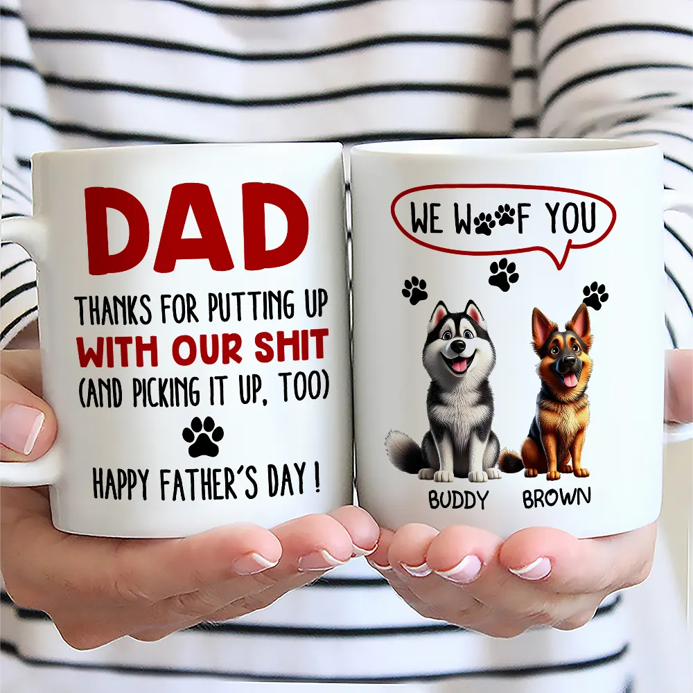 Thanks for Putting Up with My Shot - Personalized Mug for Dog Lovers Mug PopCulturePrints
