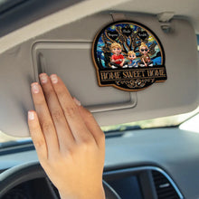 Load image into Gallery viewer, Home Sweet Home Family - Personalized Custom Car Visor Clip Car Visor Clip PopCulturePrints
