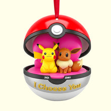 Load image into Gallery viewer, I Choose You - Personalized Christmas Acrylic Ornament for Couples Ornament PopCulturePrints
