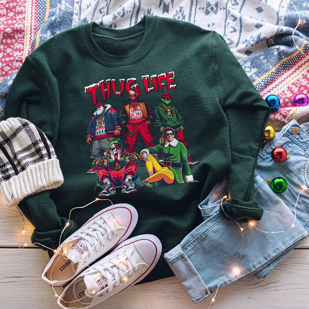 Hip Hop Christmas Crewneck Sweatshirt