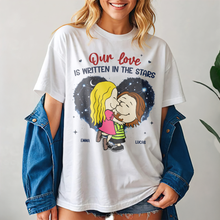 Load image into Gallery viewer, Personalized Couple Sweatshirt - Love is Written in the Stars | Valentine&#39;s Day Gifts Shirts PopCulturePrints
