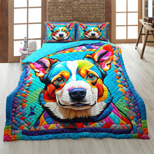Load image into Gallery viewer, Vibrant Corgi Quilt Bed Set - Perfect Gift for Dog Lovers Blanket PopCulturePrints
