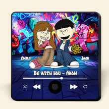 Load image into Gallery viewer, Personalized Cartoon Couple Fridge Magnet - Custom Music &amp; Photo Gift Fridge Magnet PopCulturePrints
