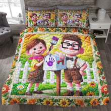 Load image into Gallery viewer, Personalized Cartoon Couple Quilt Bedding Set - Unique Gift for Loved Ones Blanket PopCulturePrints
