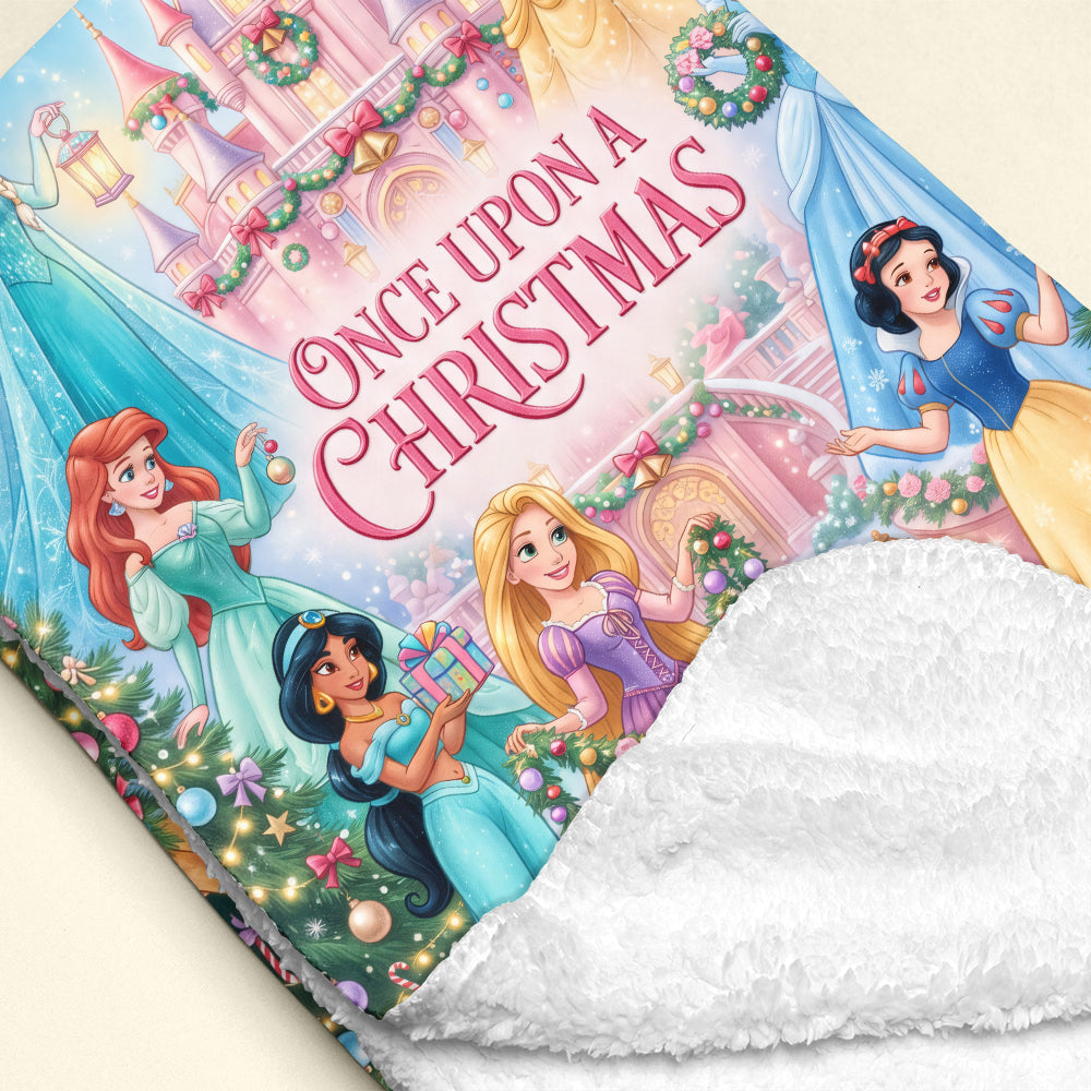 “Once Upon A Christmas” - Personalized Blanket for Fantasy Lovers - Perfect Gift for Kids and Fans of Magical Stories Blanket PopCulturePrints