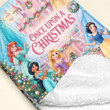 Load image into Gallery viewer, “Once Upon A Christmas” - Personalized Blanket for Fantasy Lovers - Perfect Gift for Kids and Fans of Magical Stories Blanket PopCulturePrints

