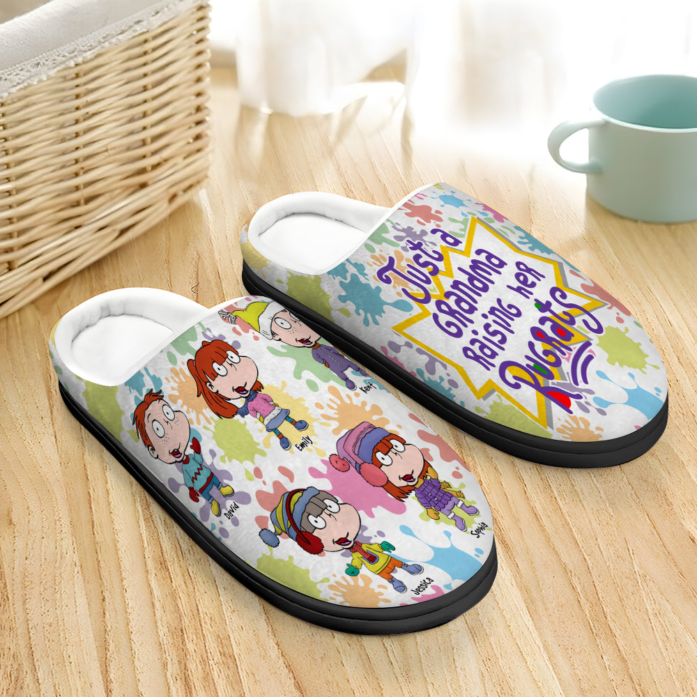 Personalized Grandma Cartoon Slippers - Rugrats Theme