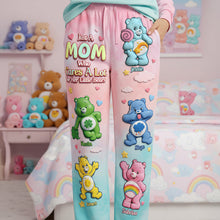 Load image into Gallery viewer, Just A MOM Who Cares A Lot - Cute Mom and Kid Pajama Pants - Personalized Gift for Mom Pajama Pant PopCulturePrints
