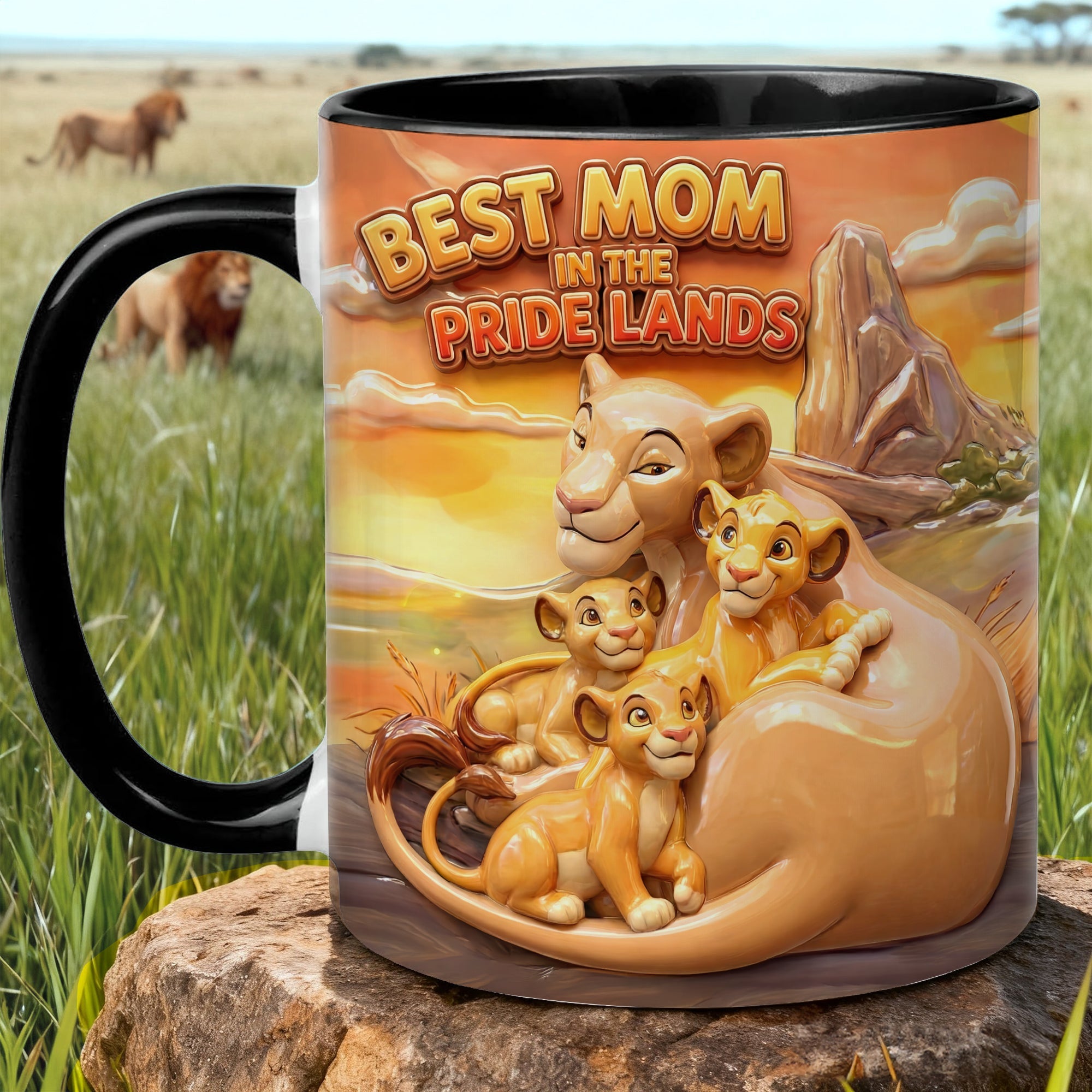 Best Mom In The Pride Lands - Personalized Coffee Mug for Mother’s Day Coffee Mug PopCulturePrints
